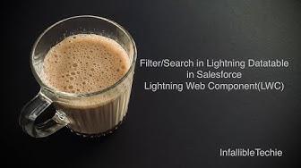 'Video thumbnail for Filter or Search in Lightning Datatable in Salesforce Lightning Web ComponentLWC'