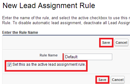 the assignment rule